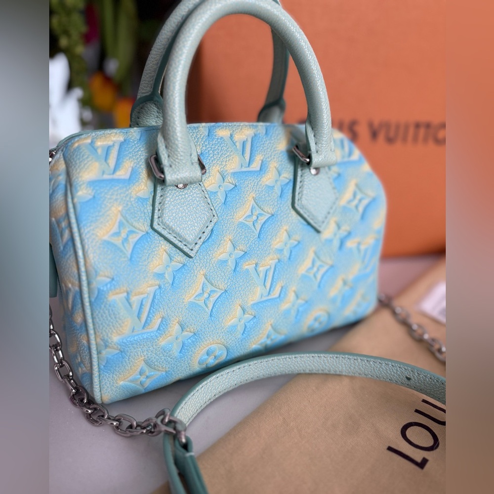 LOUIS VUITTON Summer Stardust Monogram Speedy Bandouliere 20 NWT Full inclusion - Picture 10 of 16